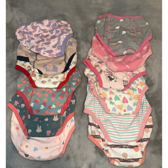 MooMoo Baby Girls 5T Training Underwear Lot Set of 12 - Picture 2 of 4
